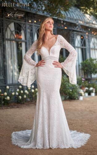 Calia Lace Bridal Dress with Bell Sleeves