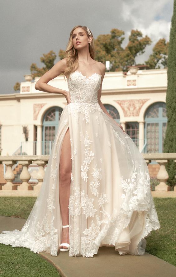 Picture of: Wedding Dress with Full A-Line Skirt and Gorgeous Lace Details in INI, Style: B1088, Detail Picture 4, Landscape