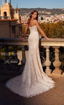 Picture of: Gorgeous Lace Wedding Gown with Scallop Lace Edges and Illusion Bodice in IIINI, Style: J2224, Main Picture