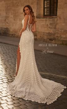 Picture of: Crochet Lace Fitted Boho Wedding Dress with Slit in WIII, Style: J2282, Main Picture